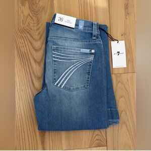 7 For All Mankind Dojo Original Jeans Women's Flare Leg Trousers NWT Size 26